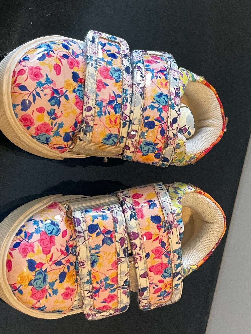 Sophia Webster Kids Floral Velcro Sneakers - Pink Blue